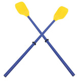 1Pair Outdoor Kayak Paddle Black ABS Detachable Design for Easy Use and Storage V1370-AZ4-10918