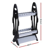 Seamanship Fishing Rod Holder 16 Storage Rack Fishing Pole Stand Garage Organizer Holds FISH-ROD-PL-BK