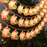 Cute Christmas Character LED String Lights 6M 40-Light Santa Claus Battery Operated Fairy Lights V888-ELOSUNG47526