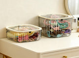 Makeup Organizer - Storage Box with Lid - Jewelry Box - Bathroom Accessories - Cosmetics Storage V1189-WXF-260203-00420