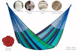 Mayan Legacy Bed Cotton hammock - in Oceanica colour V97-7MOCEANICA