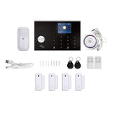 2G/WiFi TY Wireless Home Alarm System 2.4-inch TFT Color Touch Screen Alarm Panel Remote Control SOS V1294-YM0901-HS7022