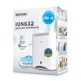 Ionmax ION632 10L/day Desiccant Dehumidifier CHOICE Recommended & Sensitive Choice Approved V404-ION632