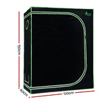 Green Fingers Grow Tent 120x60x150CM Hydroponics Kit Indoor Plant Room System GT-D-120X60X150