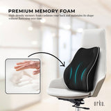 Orku Ergonomic Lumbar Cushion - Memory Foam Back Support Car Office Gaming Chair V238-SUPDZ-41364962181200