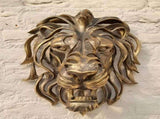 Gold Animal Head Wall Wall Sculpture Home Statue for Living Room Office Bedroom Modern V1192-AZ-W-13735