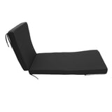 Lounge Chair Cushion with Ties Removable Rain Proof Fade Proof Sun Lounger Replacement Cushion for V1294-YM0901-3116250002511