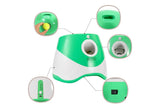 Dog Ball Launcher Thrower Automatic Tennis Fetch Throwing Machine with 3 Balls -Green V1263-JX-6251-2