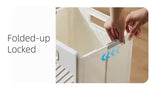 Foldable Laundry Basket with Wheels - Portable Rolling Hamper for Home Use,Storage laundry basket V888-ELOSUNG10922