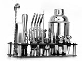 20pcs Cocktail Set Boston Shaker Mixer Stainless Drink Making Kit for Home Bar Use V1294-YM0901-H34444