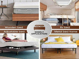 4 PCS Non Slip Mattress Holder, Metal Mattress Support Brackets with Screws for Bed Frame, Easy to V1237-ZY-924-115