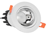 LED Downlight Aluminum Adjustable Angle Dustproof Ceiling Embedded Spotlight for Living Room Bedroom V1294-YM0715-3119210294812