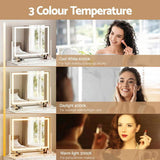 Embellir Makeup Mirror 58x46cm 360 Rotatable Vanity Mirror with Lights Bright Light Strip MM-FRAMELS-5846LED-GS-ZJ
