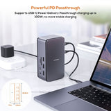 mbeat 14-in-1 USB4 Docking Station with 8K Video, 40Gbps Data - Space Grey V186-MB-U4DOCK-01