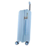 Pierre Cardin Inspired Milleni Cabin Luggage Bag Travel Carry On Suitcase 54cm - Blue V563-MONACO-CABIN-BLUE