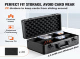 Graded Card Storage Box, 4 Slots, Graded Sports Cards Holder Carrying Case with Key Lock Foam V952-FJKSNHYCSKK9N54I7V0
