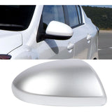 Replacement Rearview Mirror Cover Compatible with Mazda 2007-2014 Silver Right V1237-ZY-715-390