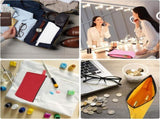 Canvas Makeup Bags, 30 Pcs Travel Cosmetic Bags Bulk, Multipurpose Plain Toiletry Zipper Pouches V1258-DP02-C-3221