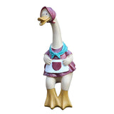 Garden Statue Couple Duck Statue Outdoor, Garden Duck Ornaments Resin Couple Duck Statue Yard Art V1192-AZ-W-13571