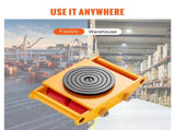 4PCS Skate Dolly, 17637LBS/8T Industrial Mover, Heavy Duty Carbon Steel V952-GYXTKHSG46TPUH5BLV0