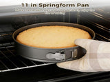 11" Springform Cake Pans, Nonstick Cheesecake Pans with Leakproof Buckle and Removable Bottom V1369-AZ3-W-08803