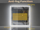 LED Anti-Fog Wall-Mounted Bathroom Mirror V767-XMR-C28-166-AU