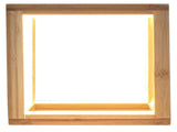 Bamboo Cube LED Lamp Modern Light Minimalistic Scandi - Natural V563-75160