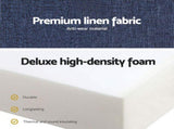 Giselle Bedding Foldable Mattress Folding Foam Single Blue FOAM-MFM-TRIO-BU
