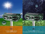 Solar Animal Repeller with LED Flash and Ultrasonic Deterrent - Outdoor Motion Sensor Pest Deterrent V888-ELOSUNG57351