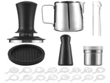 23pcs Coffee Art Set 12oz/350ml Stainless Steel Milk Frothing Pitcher with Scale 16pcs Coffee V1294-YM0901-H49325-8