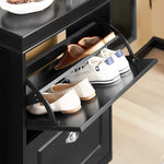 Shoe Cabinet 2 Drawers Storage Cupboard Black V178-62984