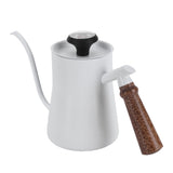 650ml Hanging Ear Hand Coffee Pot Stainless Steel Drip Type Coffeeware Tool with ThermometerWhite V1294-YM0901-3118210062312