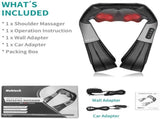 Shiatsu Neck Shoulder Massager with Red Light Heat, 8 Deep Kneading Nodes 3 Speed Bi-Directional V1188-MS-710-107