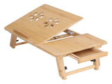 Multi Function Folding Bamboo Laptop Table Adjustable Laptop Holder Study Desk for Home V1294-YM0901-3116210059311
