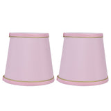 2PCS European Style E14 Lamp Shade Pink Lampshade for Chandelier Table Wall Lamps Home Decoration V1294-YM0710-3119210206111