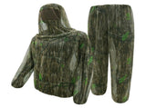Bark and green leaves Camouflage Mosquito Repellent Suit Ultra-Fine Mesh Hooded Ghillie Suit for V888-ELOSUNG43201