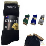 6 Pairs MERINO WOOL SOCKS Mens Heavy Duty Premium Thick Work Socks Cushion BULK - Mystery Mix of 2 V563-6AUSOCKS-MIX-6-11