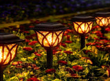 4 Pack Solar Lights Outdoor Waterproof Garden Lights with Warm LED Light Landscape Lighting for Yard V1107-118-02706-WAR-4PACK
