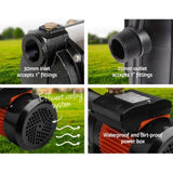 Giantz Garden Water Pump High Pressure 1800W Multi Stage Tank Rain Irrigation Black PUMP-ST5-1800W-TPC