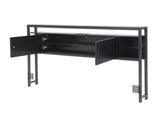 Artiss Bed Headboard Queen Storage Bedhead Charging Station Black BED-HEAD-SOR-Q-BK