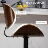 SERENIT European White Modern Bar Stools Swivel Bar Stool Chair Counter Height Barstool with 360 V255-SE-SP-1865-WHITE