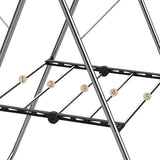 Stainless Steel Floor-Standing Folding Wing-Shaped Drying Rack-Silver V1161-109770