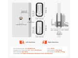 Mechanical Keyless Entry Door Lock, 2.0 Code Upgrade, 4-7 Digits Code, Single-Sided Push Button V952-JXMMSYSQXQRSNIU67001V0