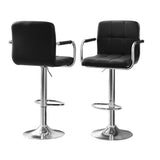 Artiss Bar Table and Stools Set Dining Desk Kitchen Chairs Cafe Pub BA-TAB-CHR-GASLIFT-BK