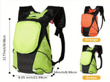 5L Backpack with USB Charging & Smart LED Turn Signals, Lightweight Nylon Commuter Cycling Bag, V1232-QXSJB003