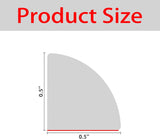 Flexible Quarter Round Molding, Mini Peel and Stick Rubber Trim Molding for Wall Edge Floor V1258-DP02-C-1358