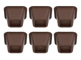 6 Pcs Furniture Risers Plastic Antislip Bed Risers Wood Grain for Storage Desk Sofa Chair Washing V1294-YM0521-3117220279611