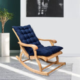 Suede Sun Lounger Chair Cushions Non Slip Rocking Chair Cushion Garden Recliner Quilted Thick Padded V1294-YM0717-10192564