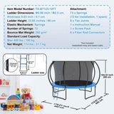 3.66m, 181 kg with Enclosure Net, Ladder, and Curved Pole, Heavy Duty V952-YXBC12YCHWYX9F0WRV0