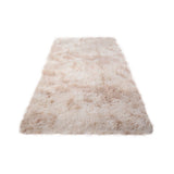 31x63 Inch Shag Area Rug for Bedroom Living Room, Tie-Dyed Light Grey Soft Fuzzy Plush Indoor V1192-AZ-W-31034